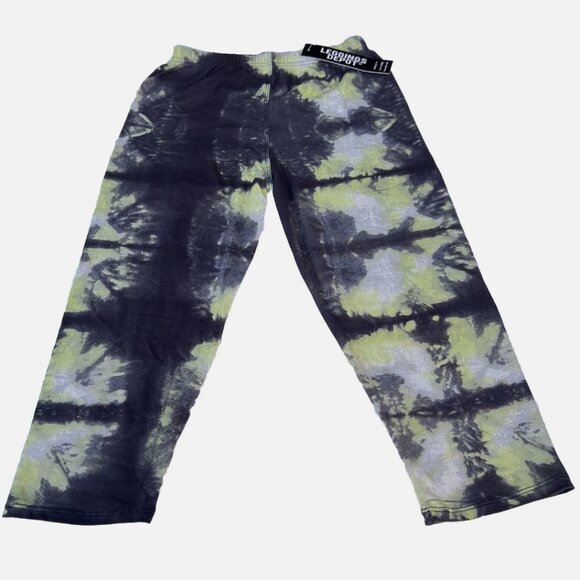 Leggings Depot Yellow, Black, Grey Tie Dye One Size Girls Capri Length Leggings - Picture 1 of 7
